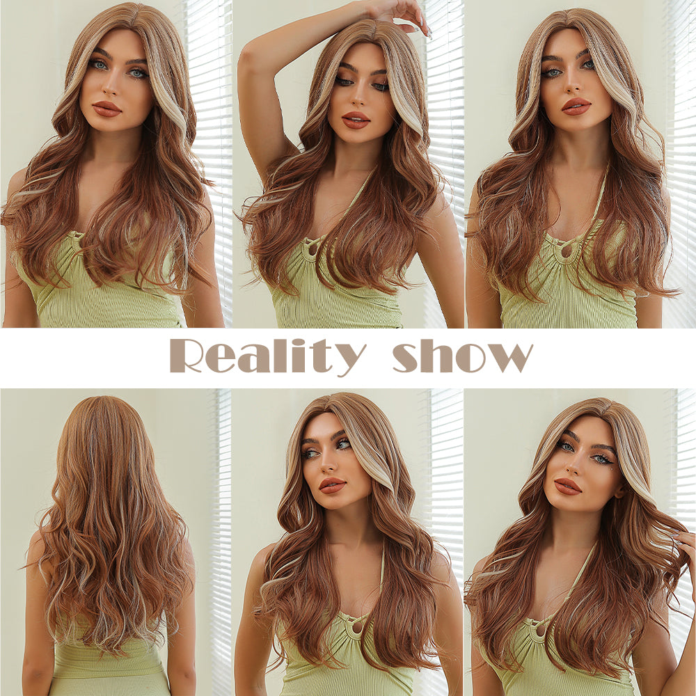 Giselle | Ginger | long curly wavy wigs | 20 inch | LC075-1 | Apn Popinrow