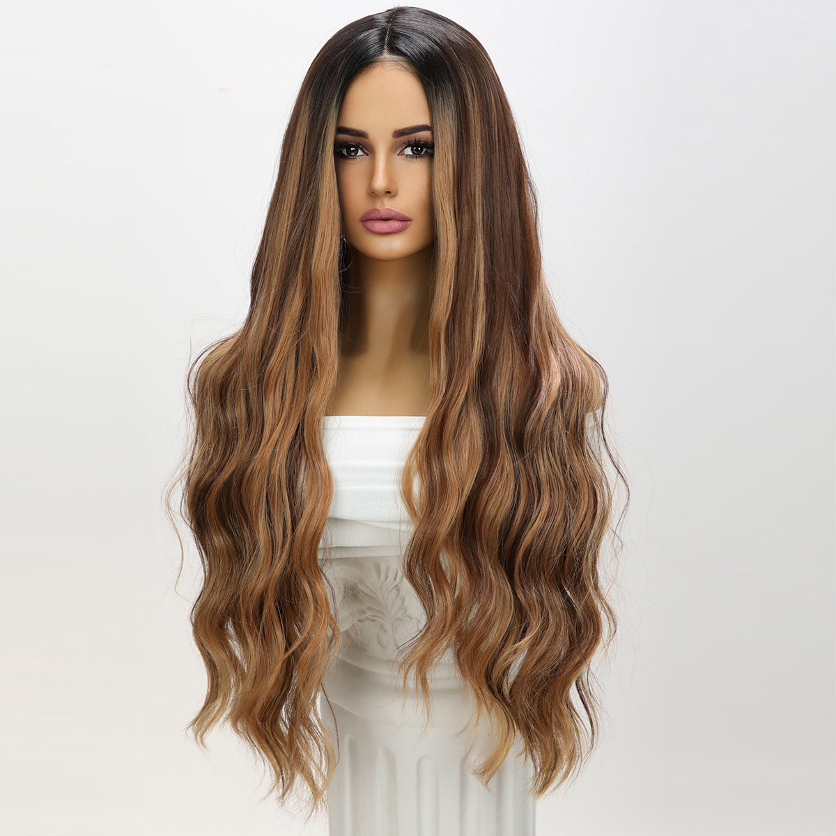 Carolina | Ginger Highlight | Long BodyWave | Lace Front Wig | 30 inch | SM9232 | Popinrow