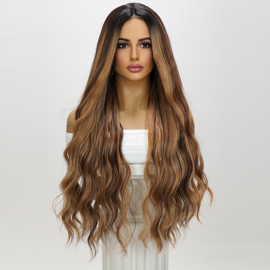 Carolina | Ginger Highlight | Long BodyWave | Lace Front Wig | 30 inch | SM9232 | Popinrow