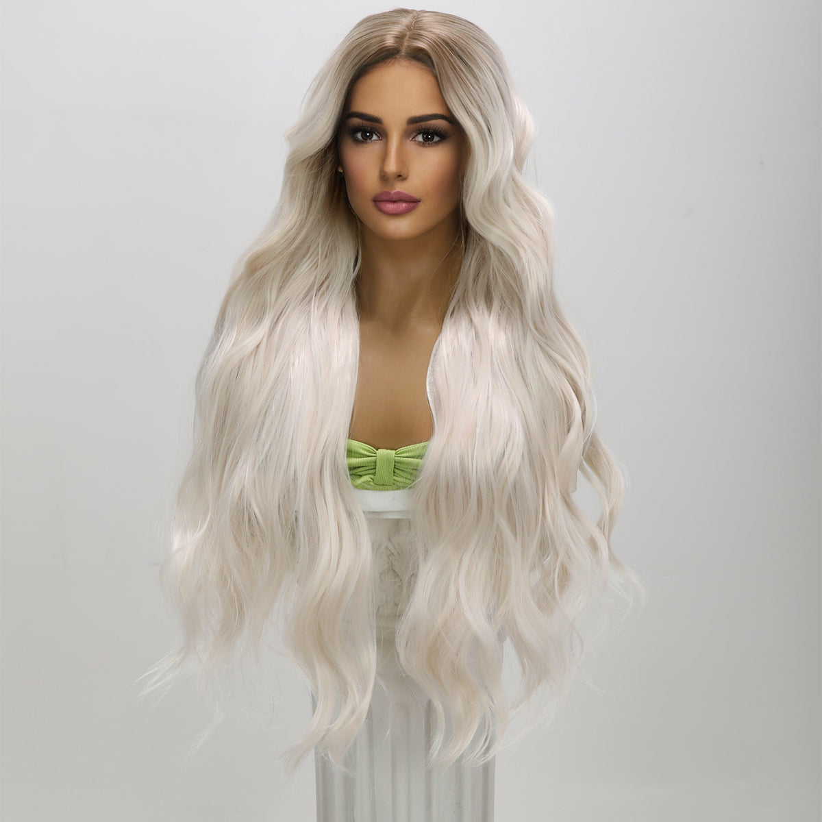 Giselle | Blonde Brown Gradient | Body Wave | T-Part 13*5*1 Lace Front | 32 Inches | SM9042 | Apn Popinrow