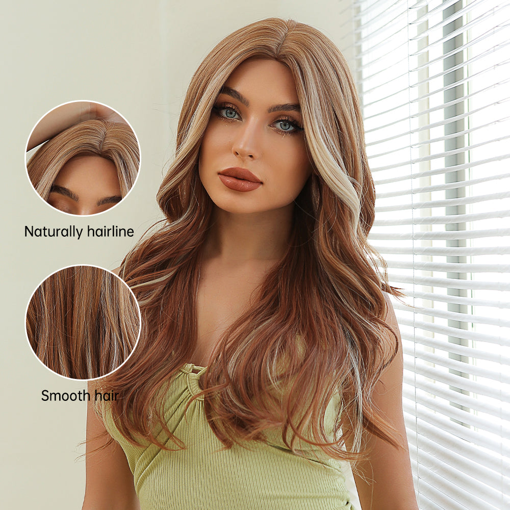 Giselle | Ginger | long curly wavy wigs | 20 inch | LC075-1 | Apn Popinrow