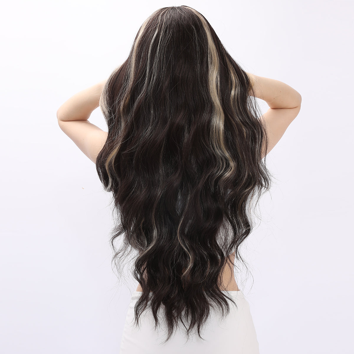Liana | Brown and Blonde Mixed | Curly Hair Wig | 30 inch | SM7669 | Apn Popinrow