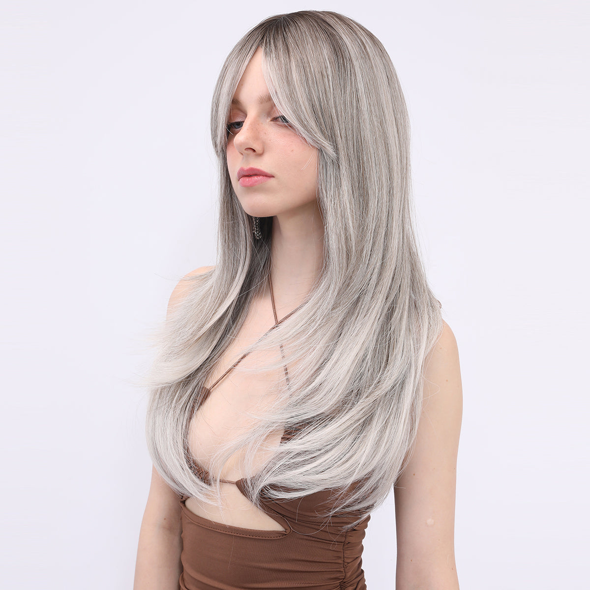 Shiloh | Brown | Daily Style | Straight Wig | 22 Inch | SM258 | Apn Popinrow