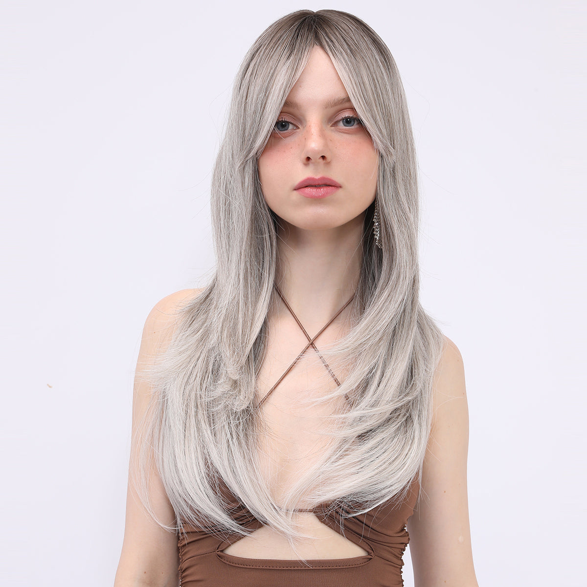 Shiloh | Brown | Daily Style | Straight Wig | 22 Inch | SM258 | Apn Popinrow