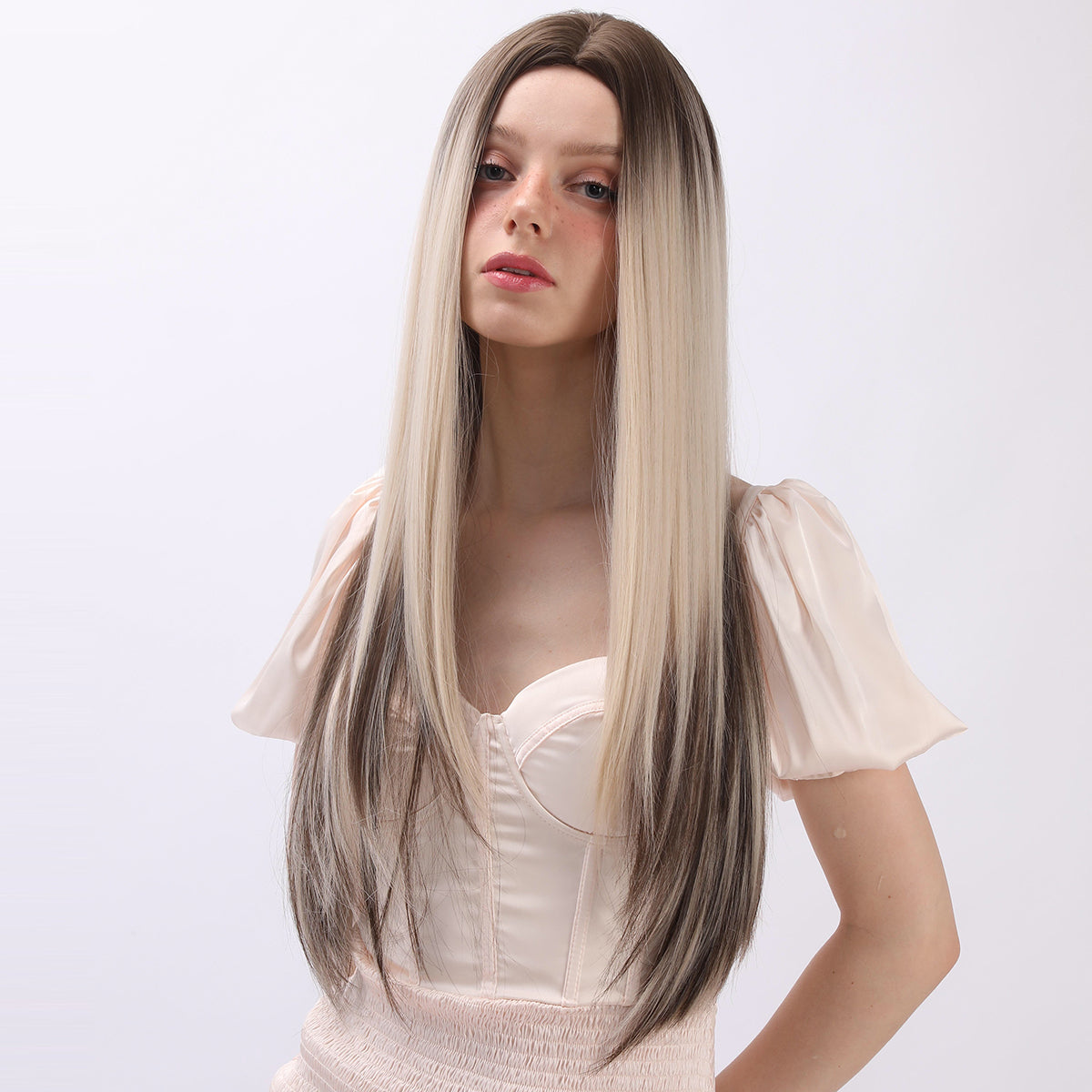 Allie | Golden Black Gradient | Straight Hair Wig | 26inch | SM1661 | Apn Popinrow