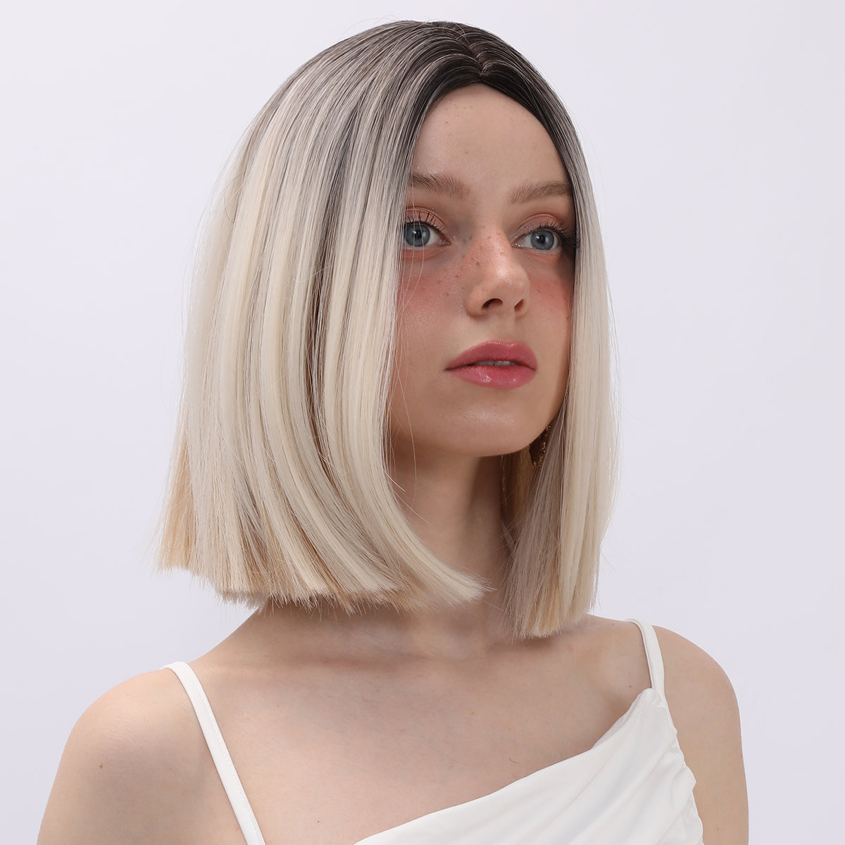 Paislee | Blonde | Straight Hair Wig | 12inch | SM7341 | Apn Popinrow
