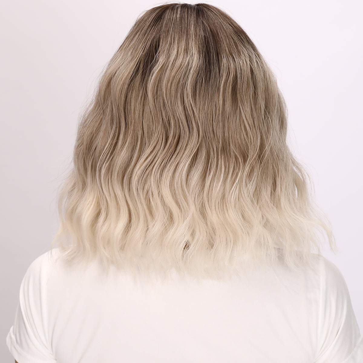 Elise | Blonde and Ombre Gradient Wig | Curly Bob Wig | 14 inch Wig | TM Pop