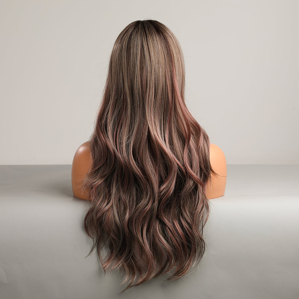 Pink grey MIX | Loose Wave | 24inch | apn Prtheus