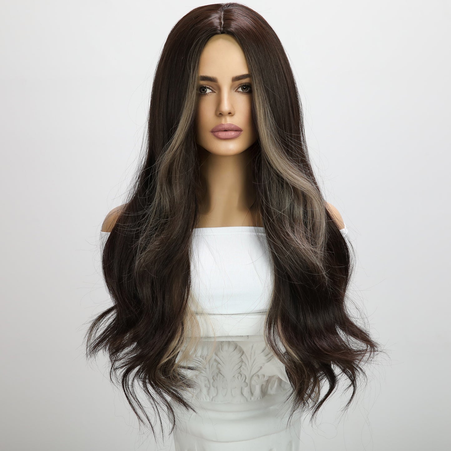 Madilyn | Grey&Brown Mixed | Long Curly Hair | 22 inch | SM5160 | Apn Popinrow