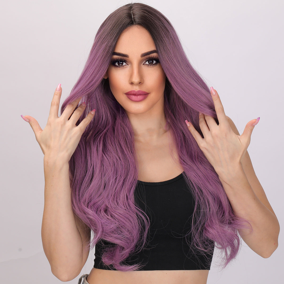 Iris | Purple Wig | Body Wave Wig | 28 inch Wig | TM Pop