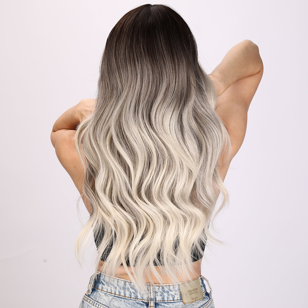 Natalia | Gray and Ombre Wig | Loose Wave Wig | 26 inch Wig | TM Pop