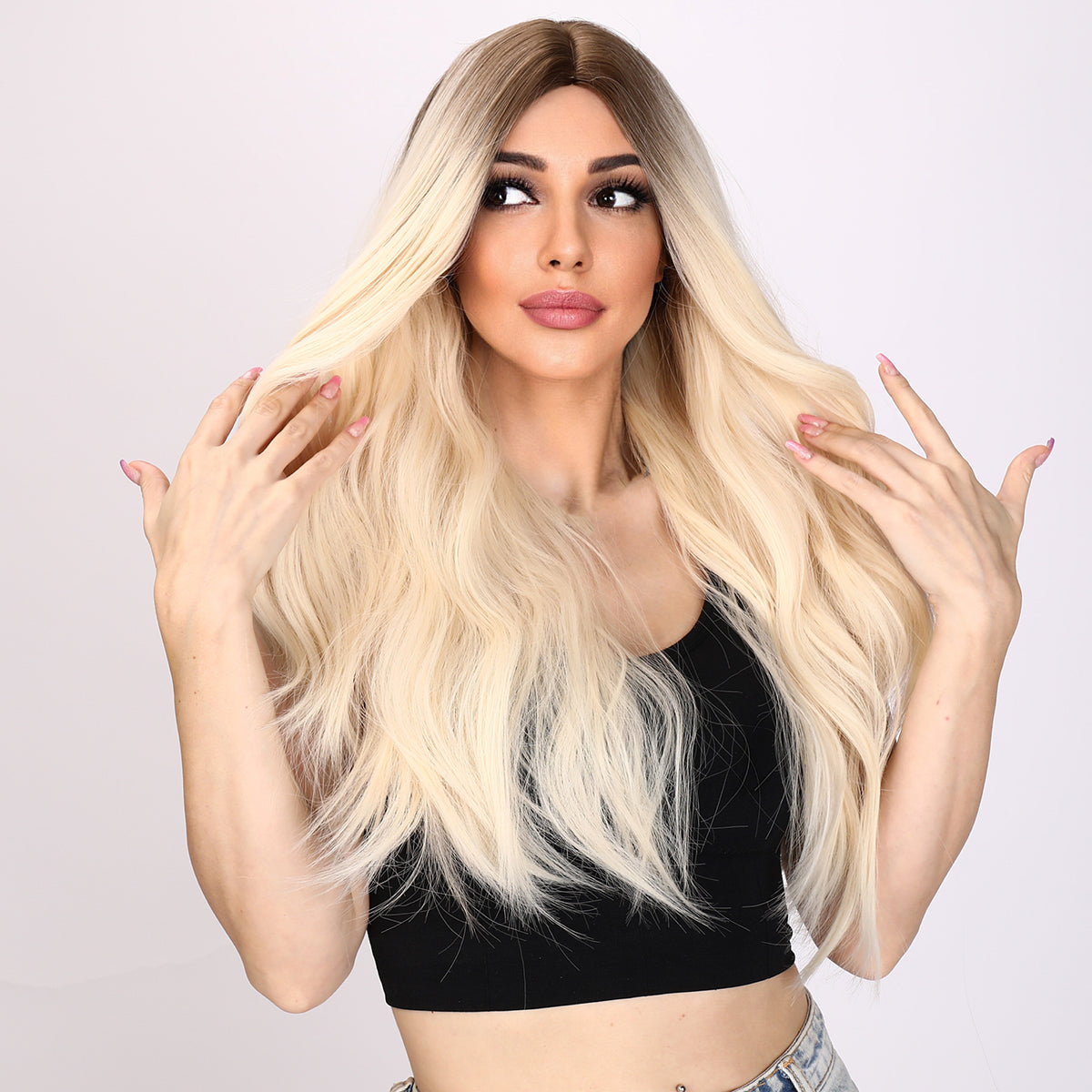 Summer | Blonde and Ombre Wig | Body Wave Wig | 28 inch Wig | TM Pop