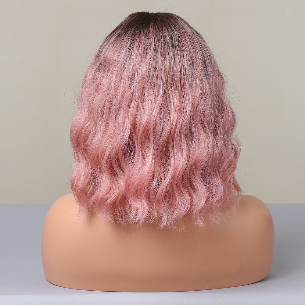 Pink Gradient | Curly Bob | 14inch | apn Prtheus