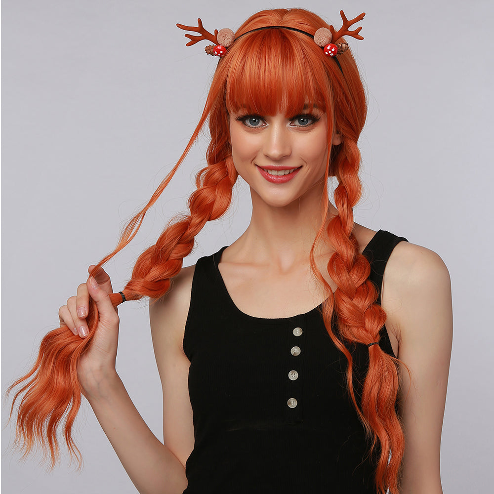 Orange | Curly Hair | 30inch | apn Prtheus
