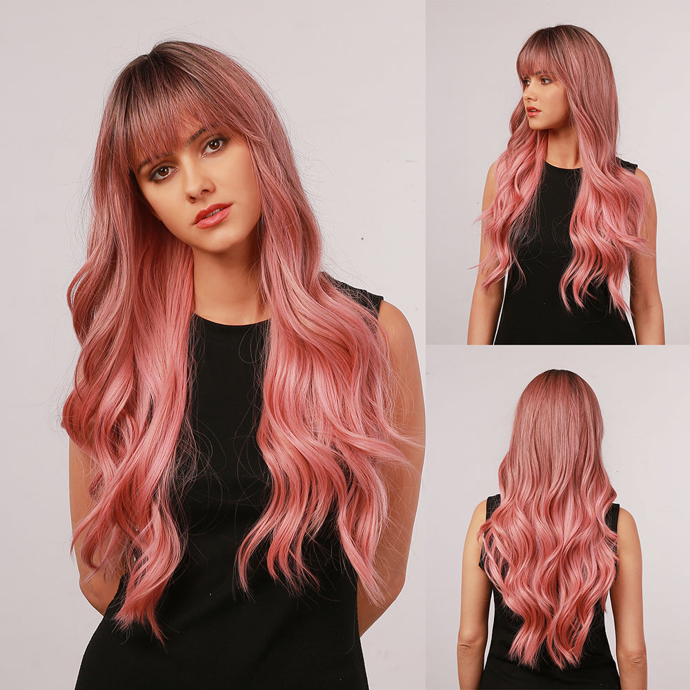 Pink Gradient | Loose Wave | 26inch | apn Prtheus