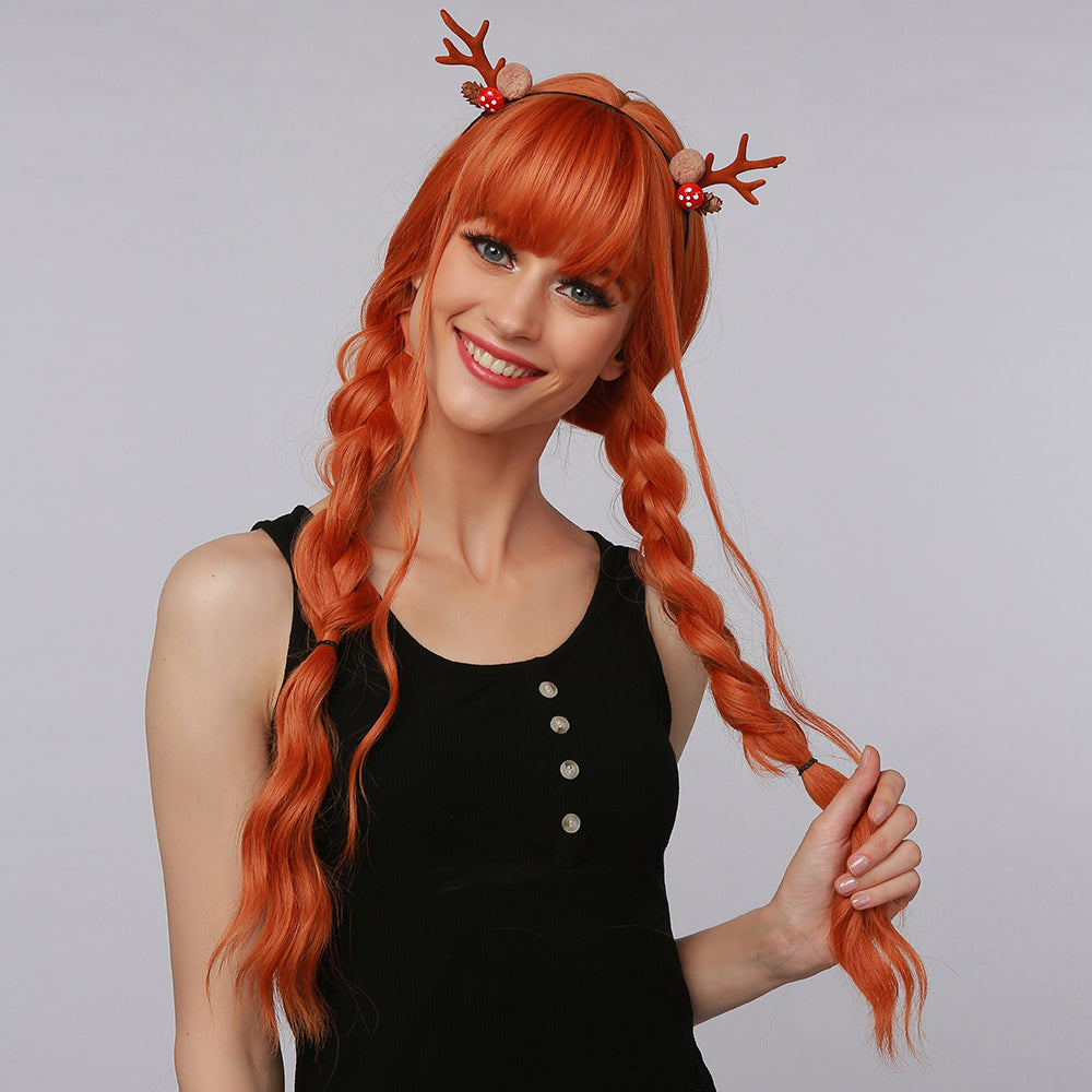 Orange | Curly Hair | 30inch | apn Prtheus