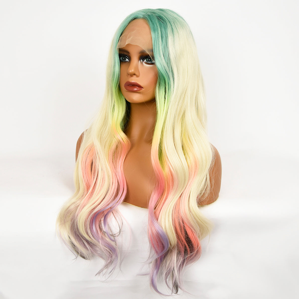 Riley | Hand Woven T-PART 13*1*4.5 Front Lace | Rainbow | Body Wave | 28 inch | SM9010 | Apn Popinrow
