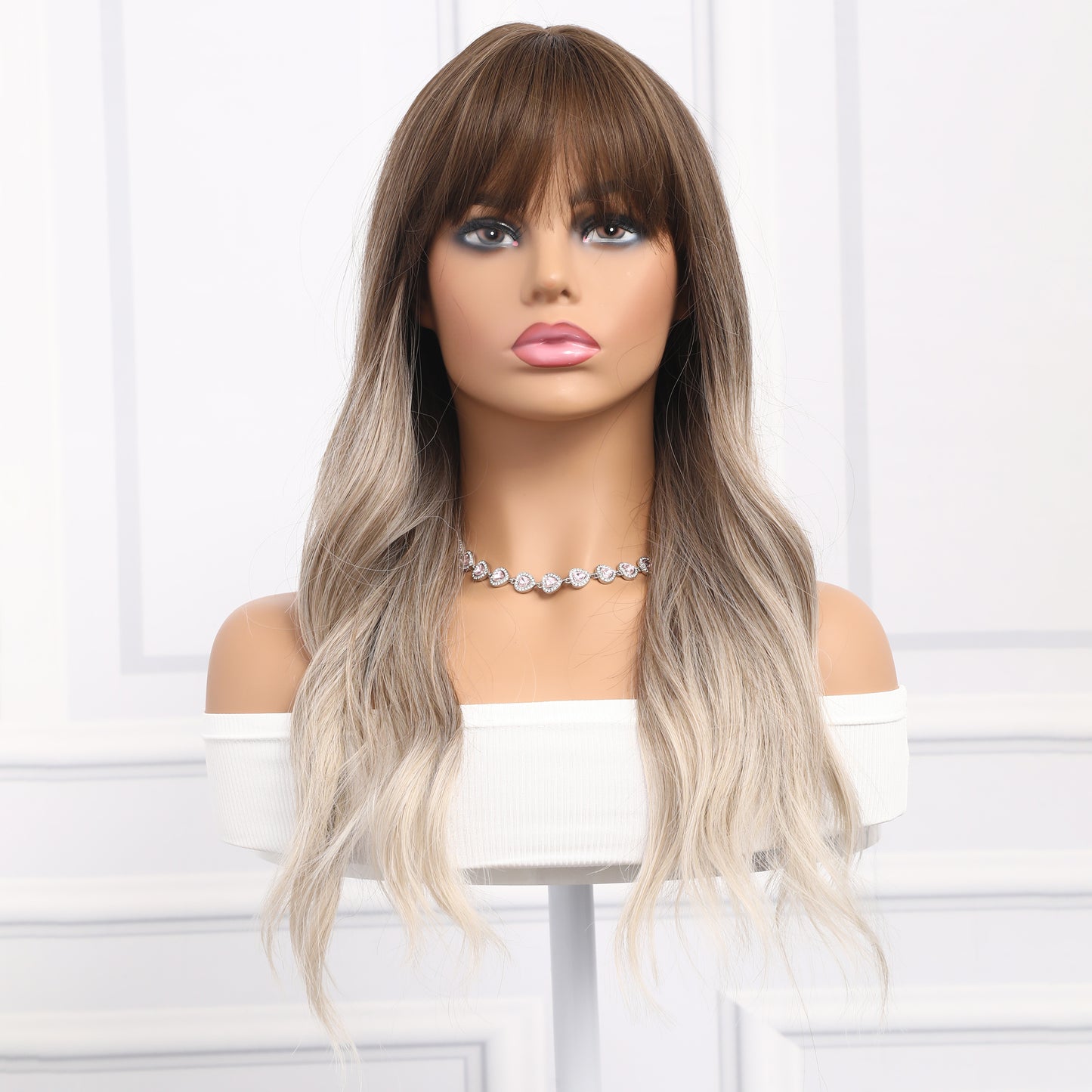 Callie | Gray and Brown Gradient Wig | Loose Wave Wig | 22 inch Wig | TM Pop