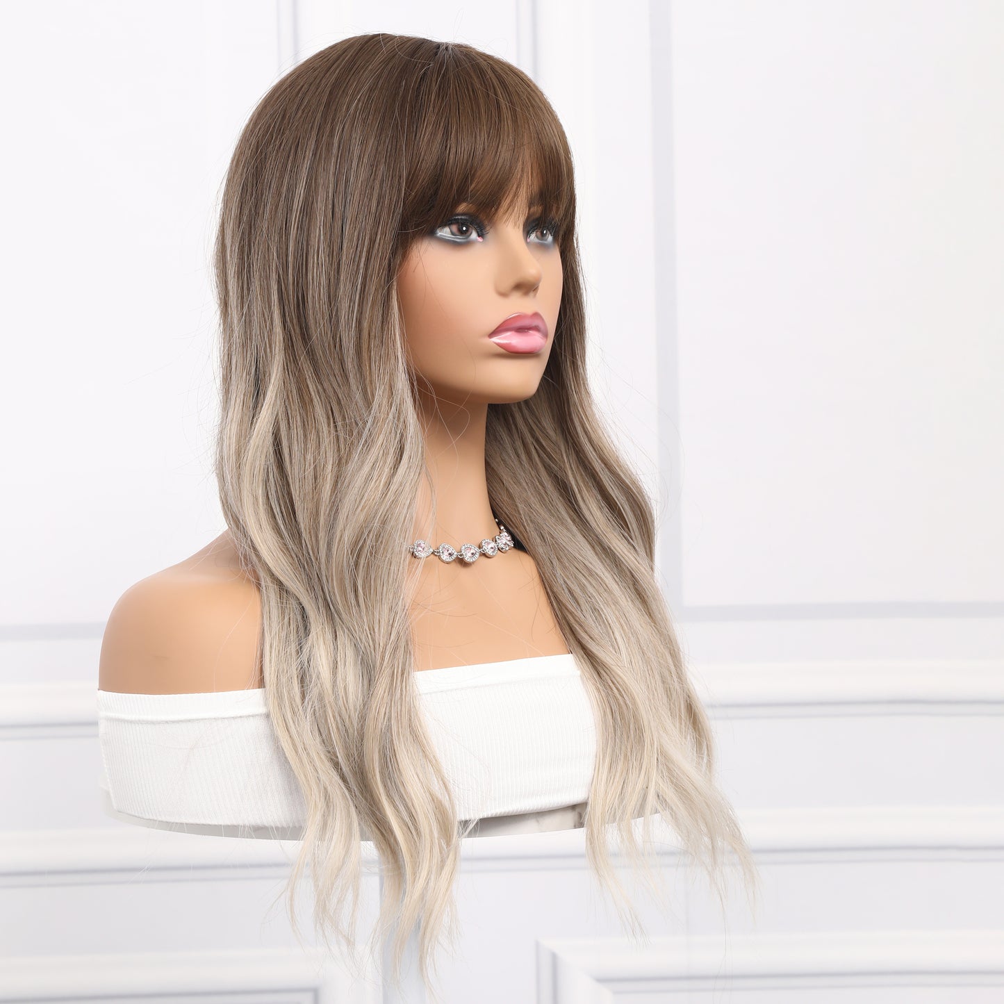 Callie | Gray and Brown Gradient Wig | Loose Wave Wig | 22 inch Wig | TM Pop