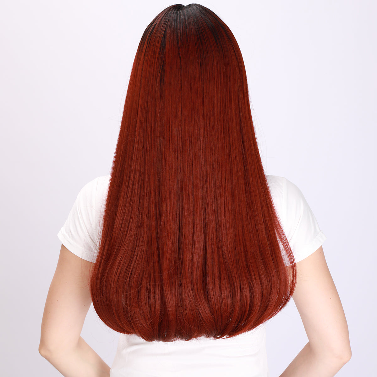 Nyla | Wine Red Wig | Deep Wave Wig | 22 inch Wig | TM Pop