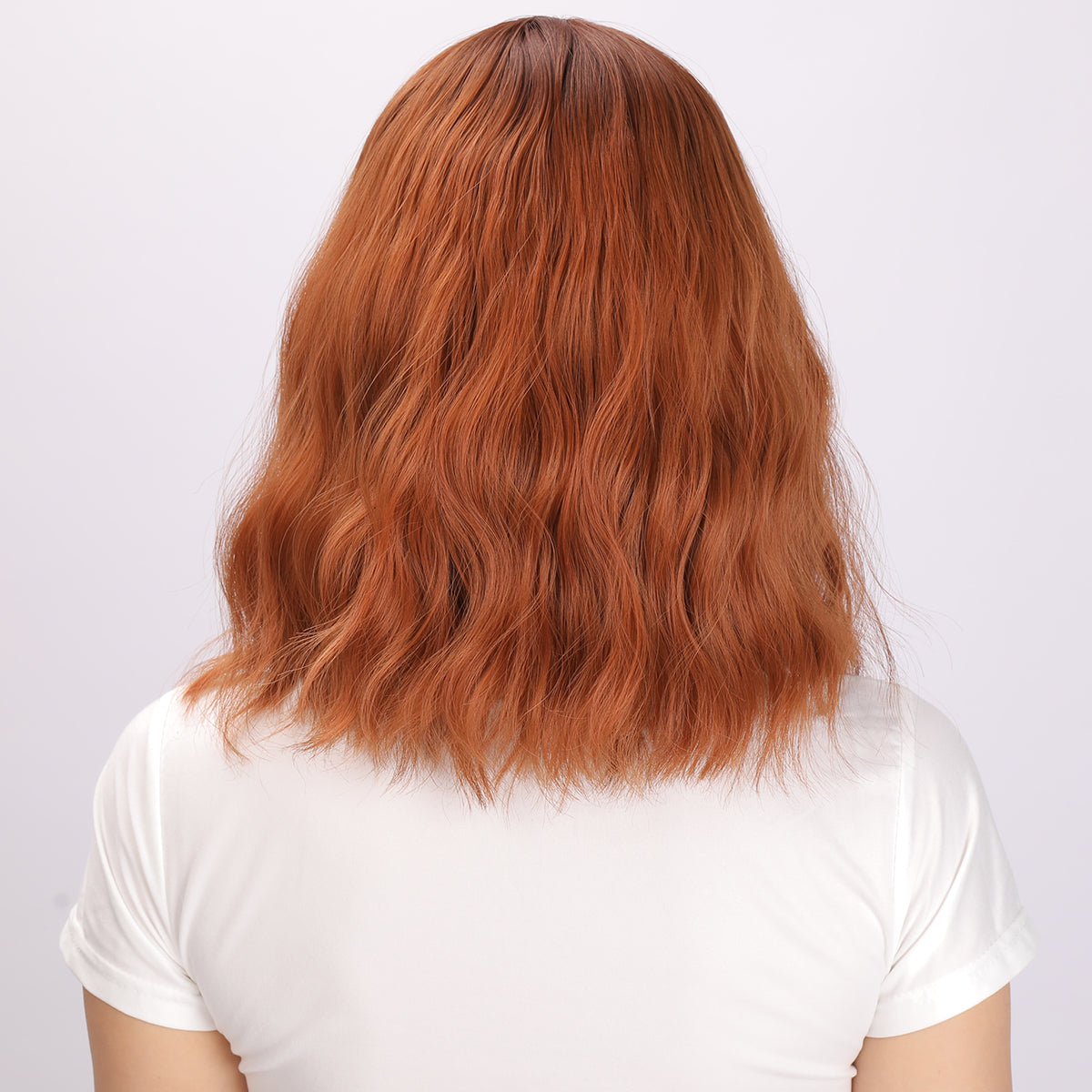 Laila | Orange Wig | Bob Curly Wig | 14 inch Wig | TM Pop