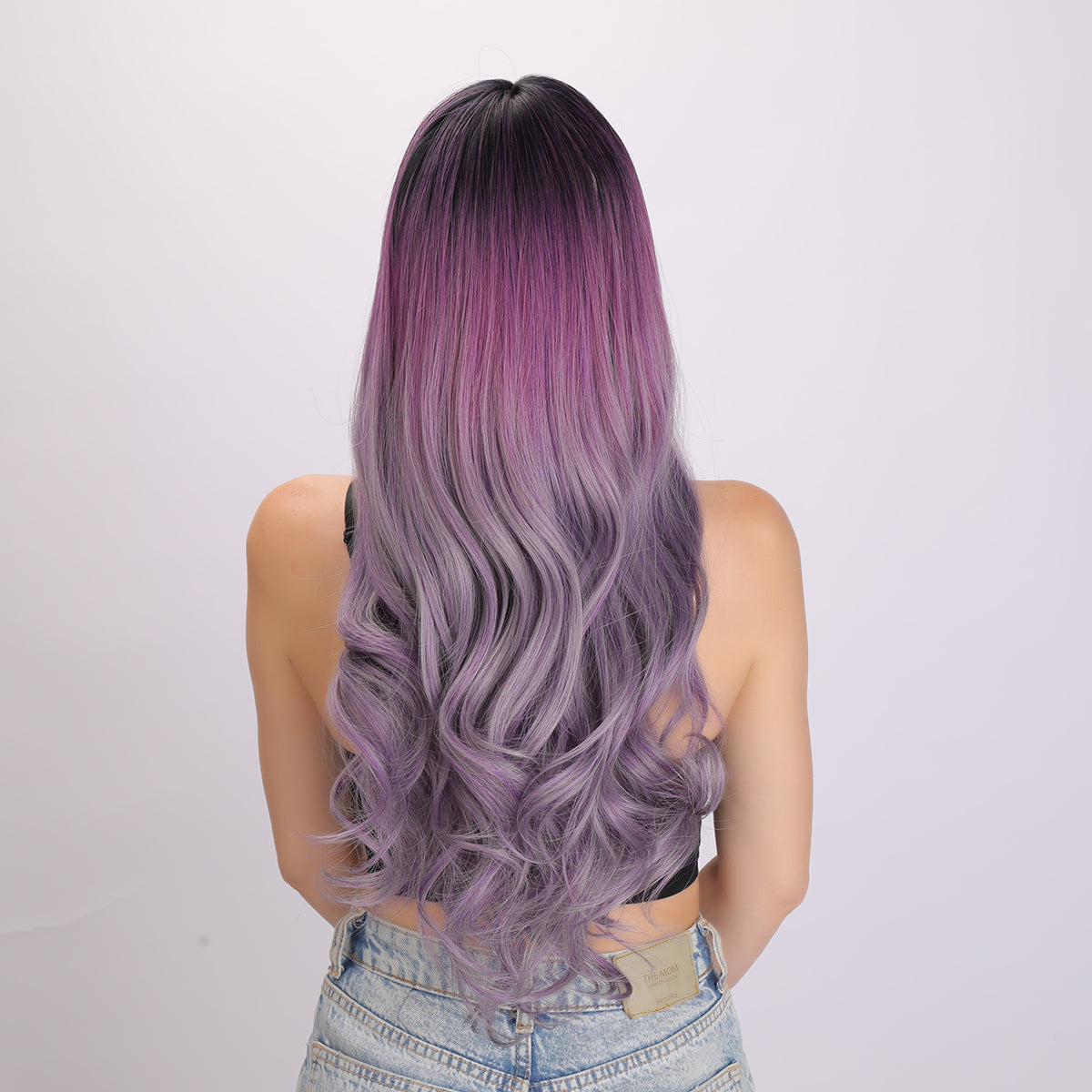 Purple and Ombre Gradient Wig | Loose Wave Wig | 28 inch Wig | Apn LAP | SM027