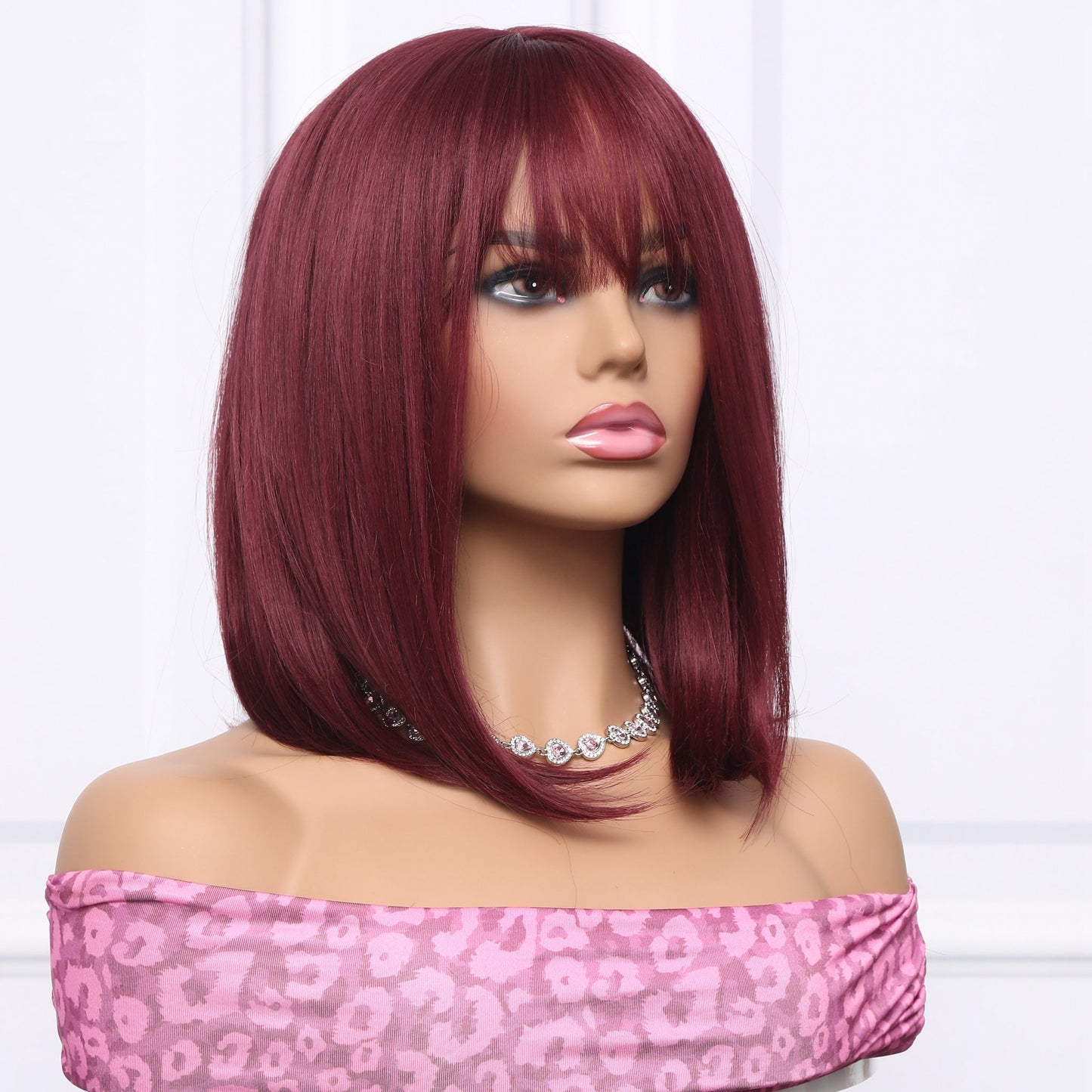 Wine Red | Straight Bob | 14inch | apn Prtheus