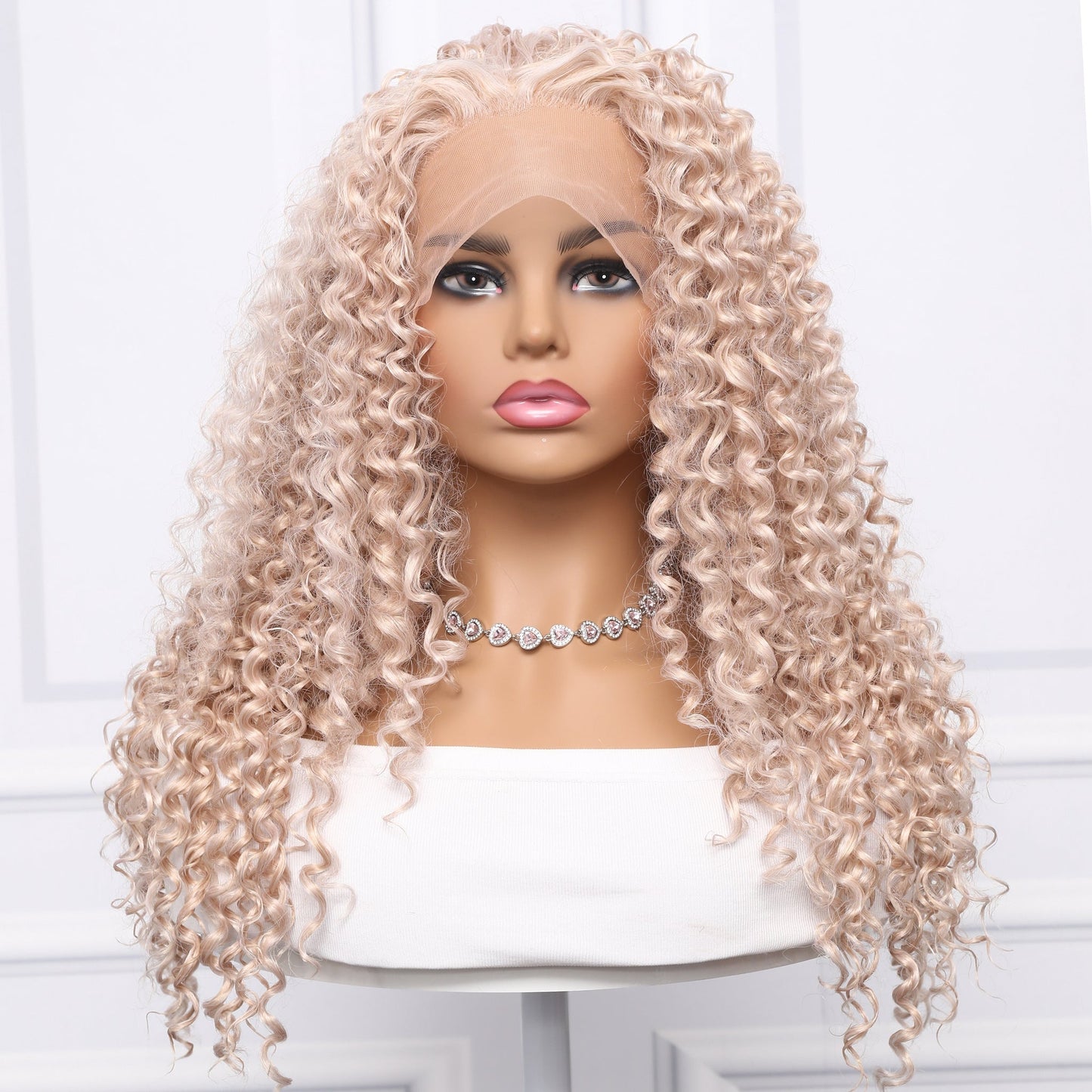 Camille | 13*1.5 Front Lace | Blonde | Curly Wave | 18” | SM001 | Apn Popinrow