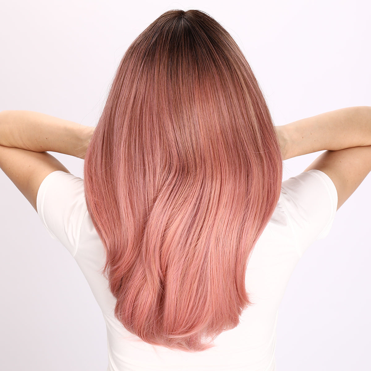 Ryleigh | Pink Gradient Wig | Loose Straight Bob Wig | 22 inch Wig | TM Pop