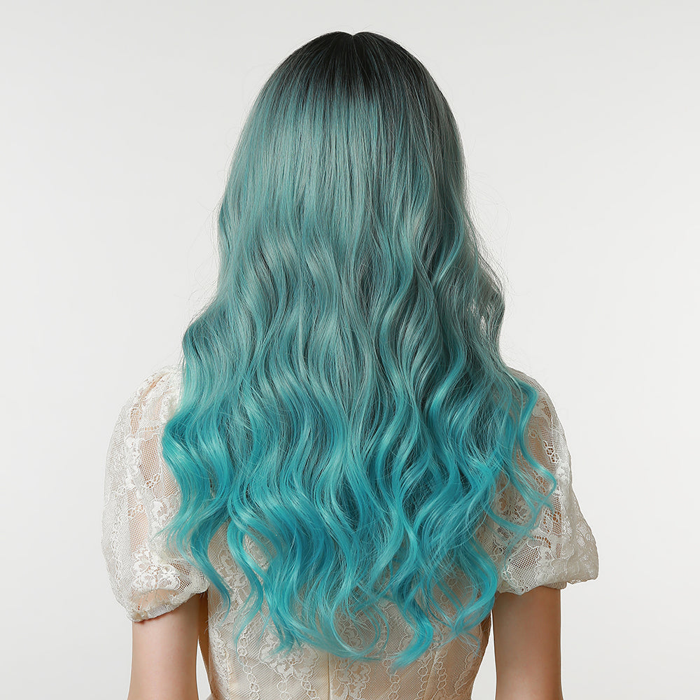 Blue Gradient | Loose Wave | 28inch | apn Prtheus