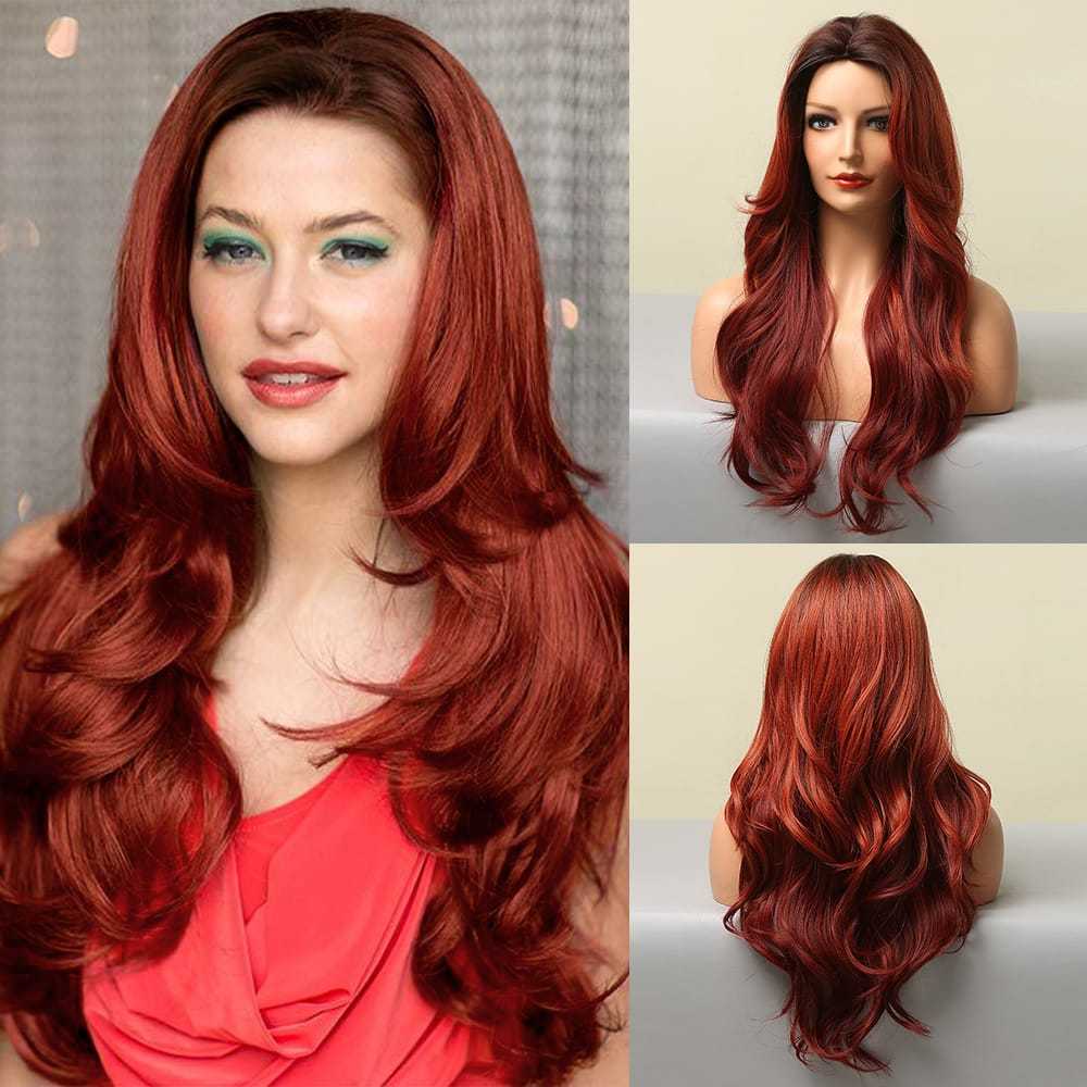 Wine Red Gradient | Loose Wave | 26inch | apn Prtheus
