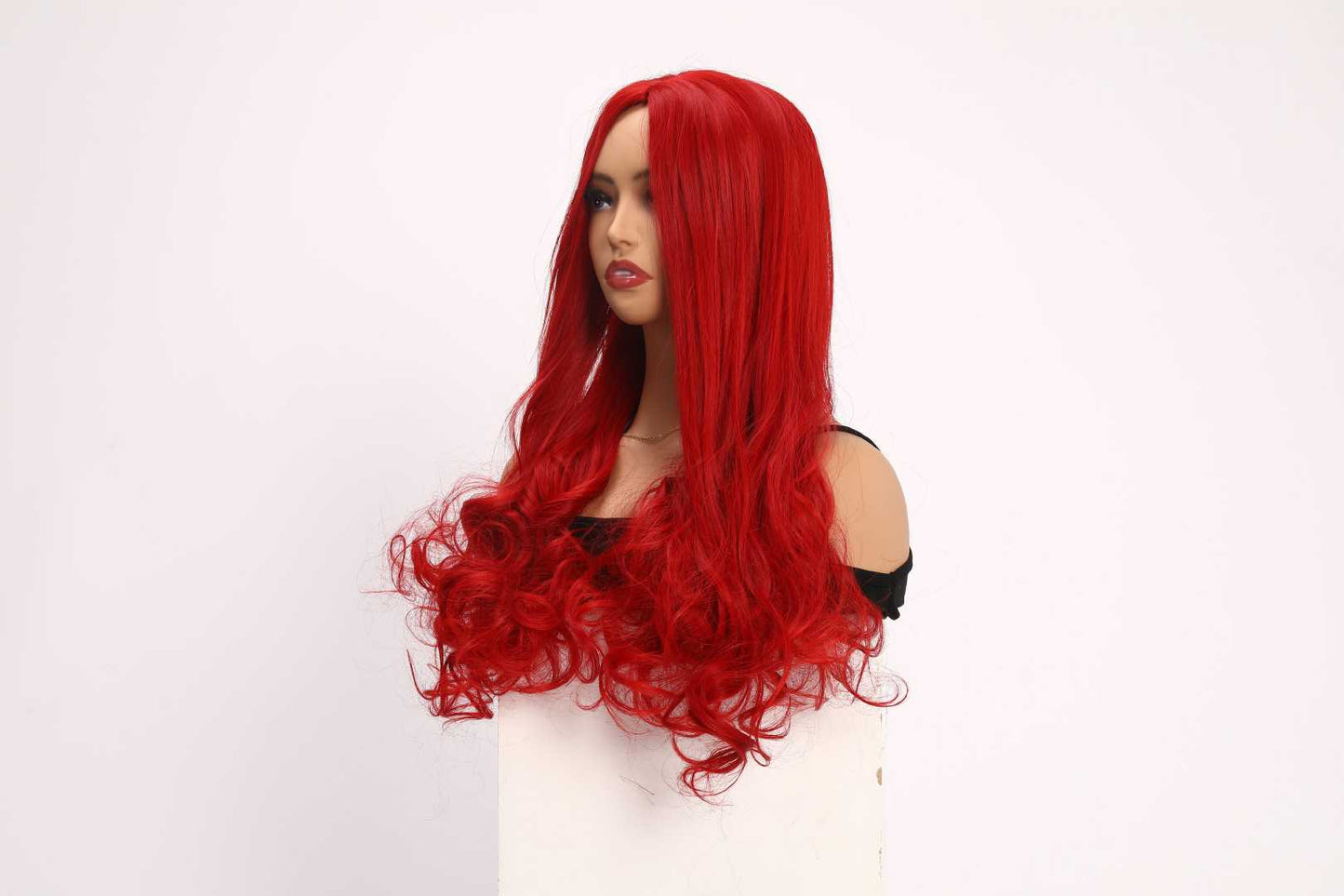 Color: red wig Style: deep wave wig Length: 26 inch wig