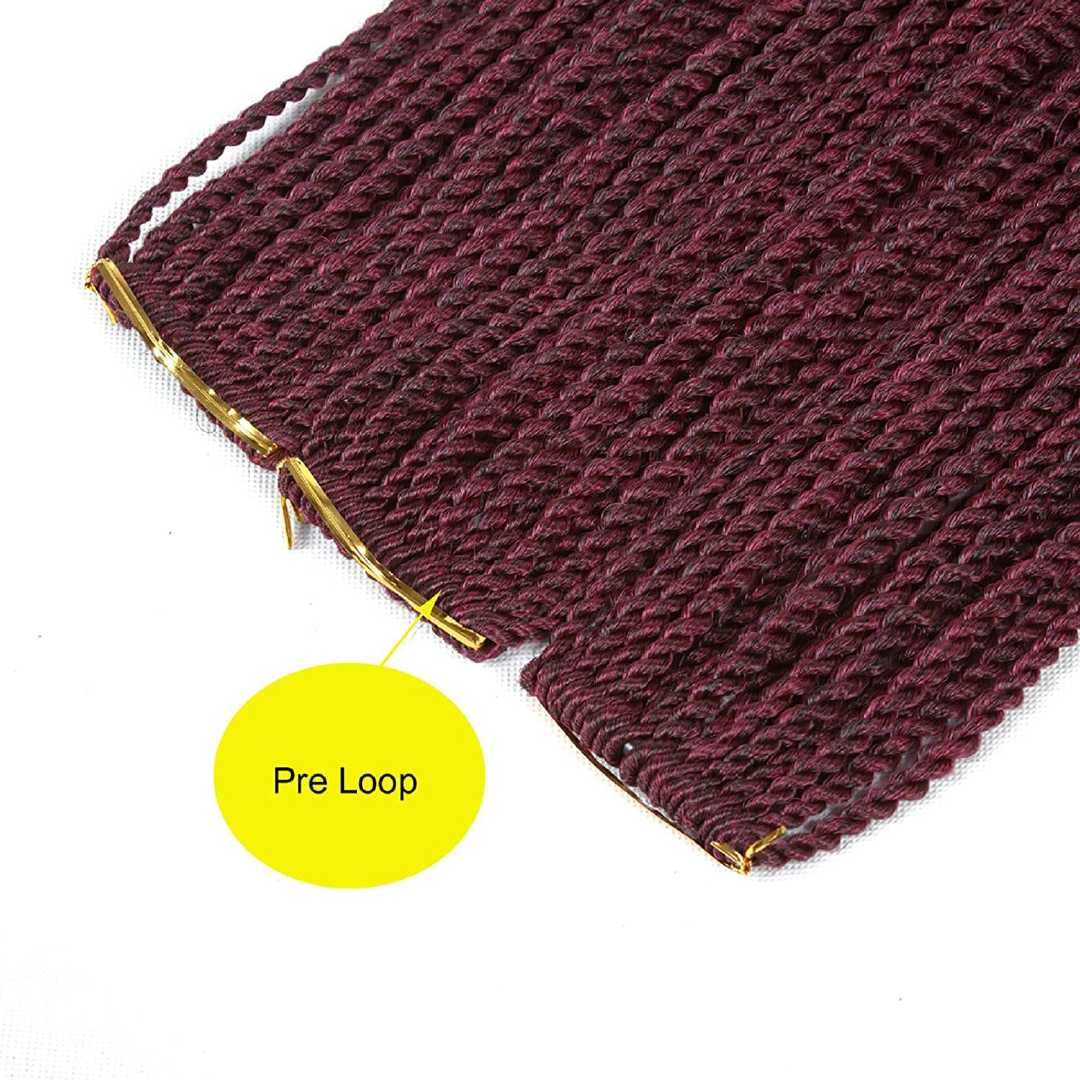 Valentina | Senegal Twist Braid | T1B/BURG | 20” | TM Pop