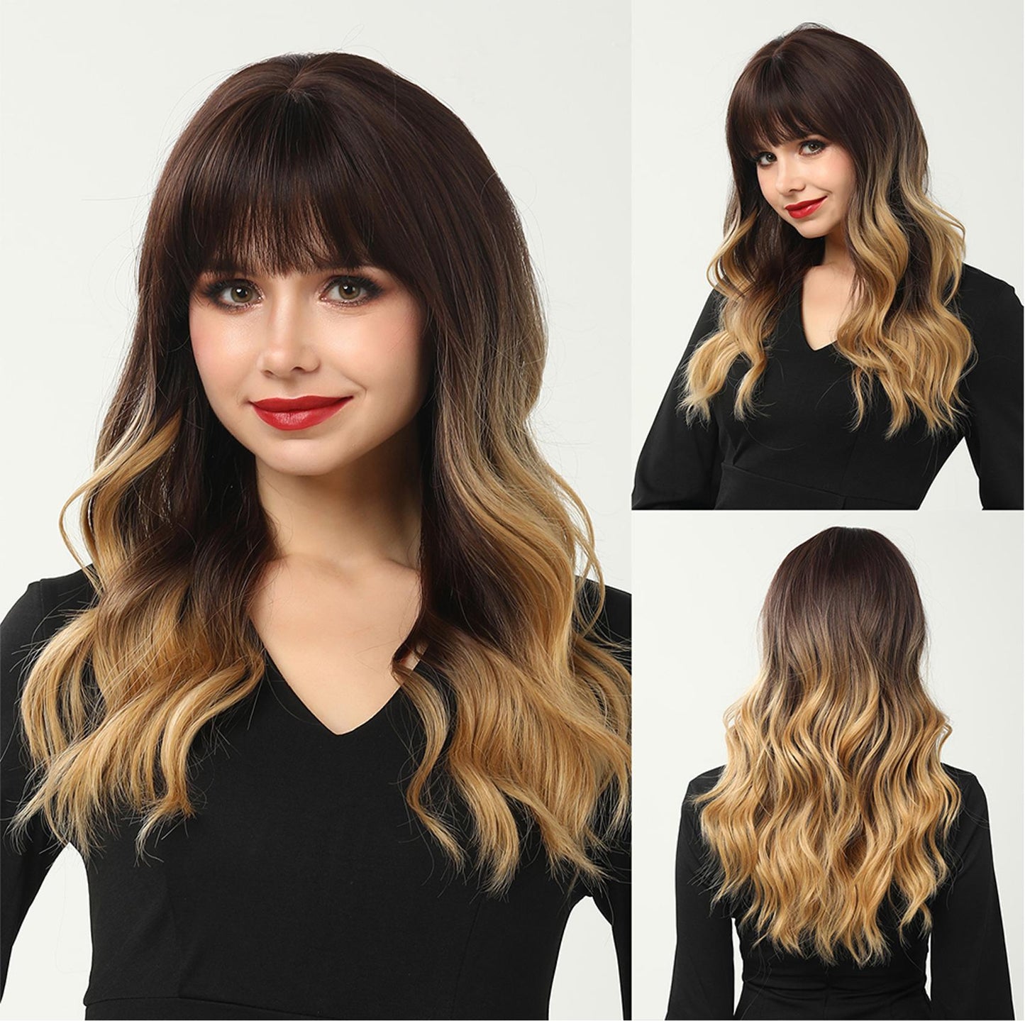 Brown-Blonde Gradient | Loose Wave | 22inch | Apn VIPS