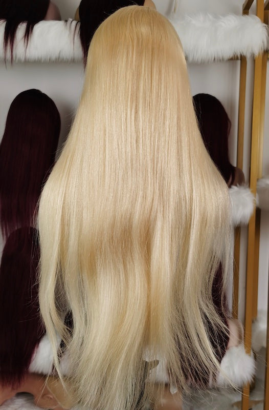 Kendall | Blonde | Daily Style | Straight Hair | 13*4 Lace Front | Human Hair | 130% Density | TM Pop