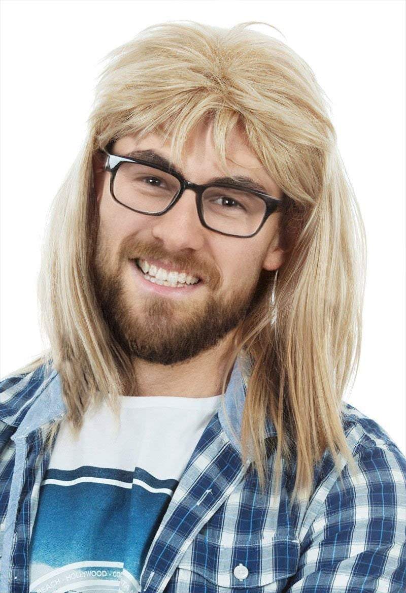 Garth Algar | Costume Cosplay Wig | Wayne's World | Blonde | 20inch | CS7211(CS7281) | Apn Popinrow