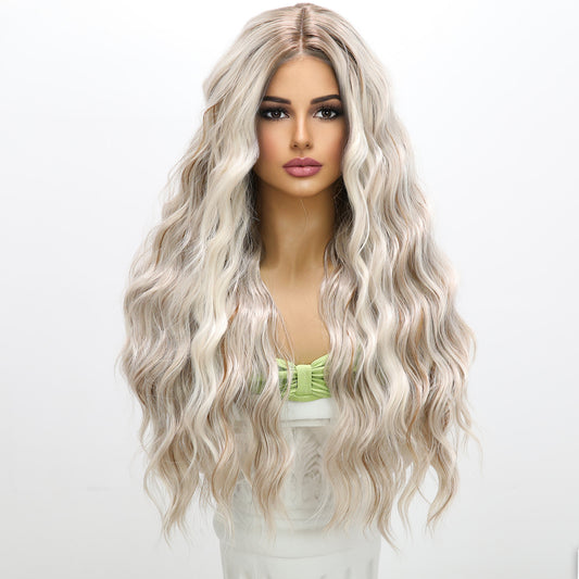 Charli | Grey Dark Brown Gradient | Straight | T-Part 13*5*1 Lace Front | 28 Inches | SM9669 | Apn Popinrow