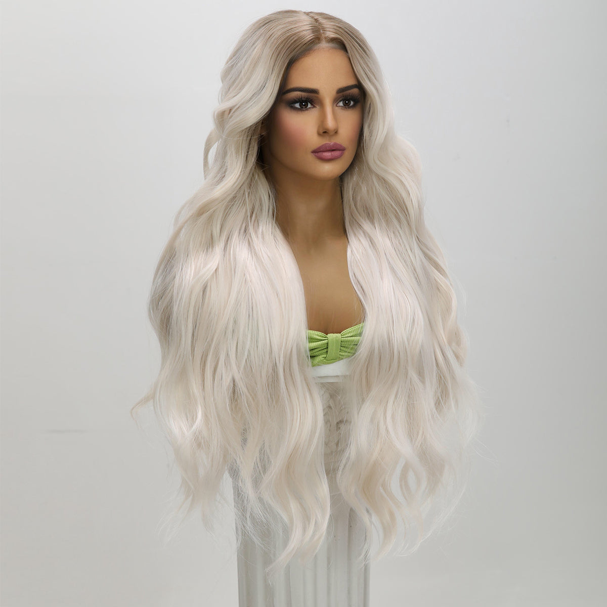 Giselle | Blonde Brown Gradient  | Body Wave | T-Part 13*5*1 Lace Front | 32 Inches | SM9042 | Apn Popinrow