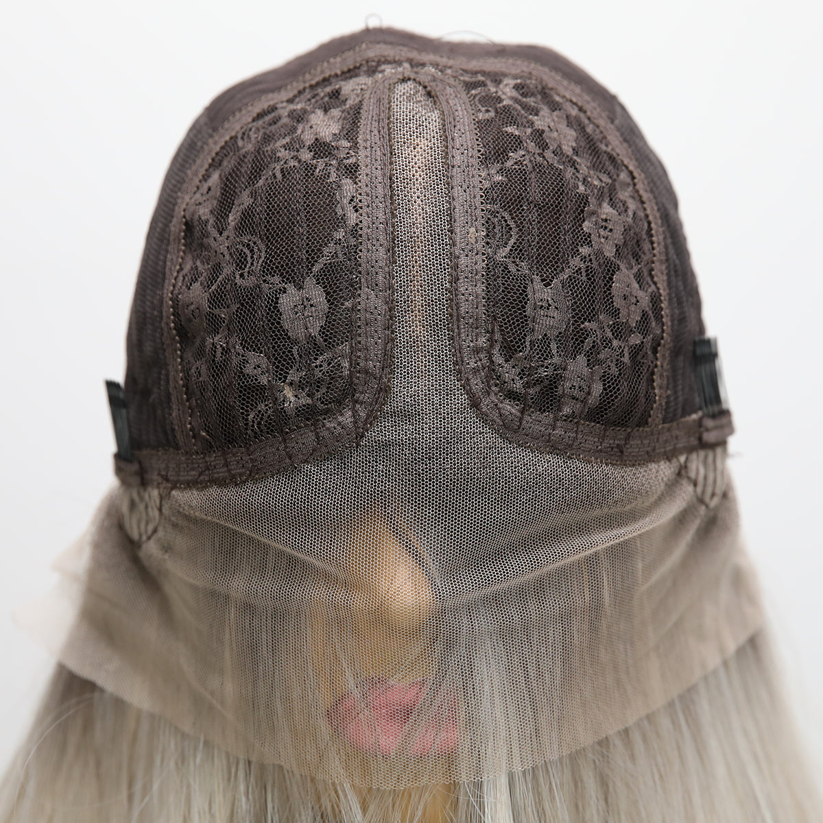 Aitana | Grey Dark Brown Gradient | Straight | T-Part 13*5*1 Lace Front | 28 Inches | SM9217 | Apn Popinrow