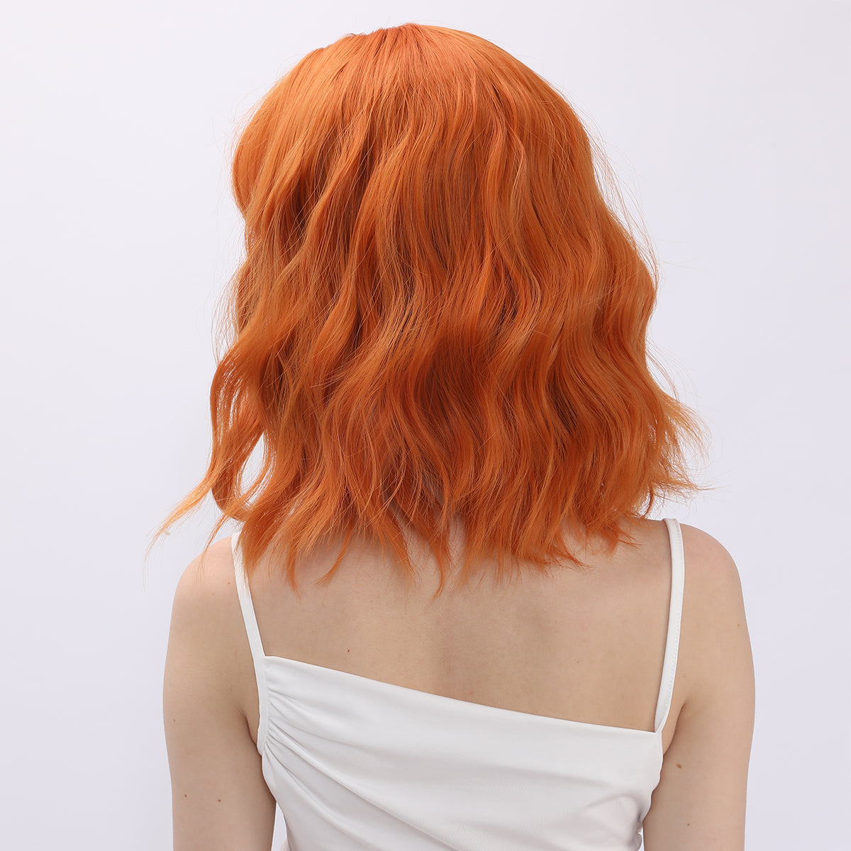 Lyric | Orange | Curly Wig | 14inch | SM036 | Apn Popinrow