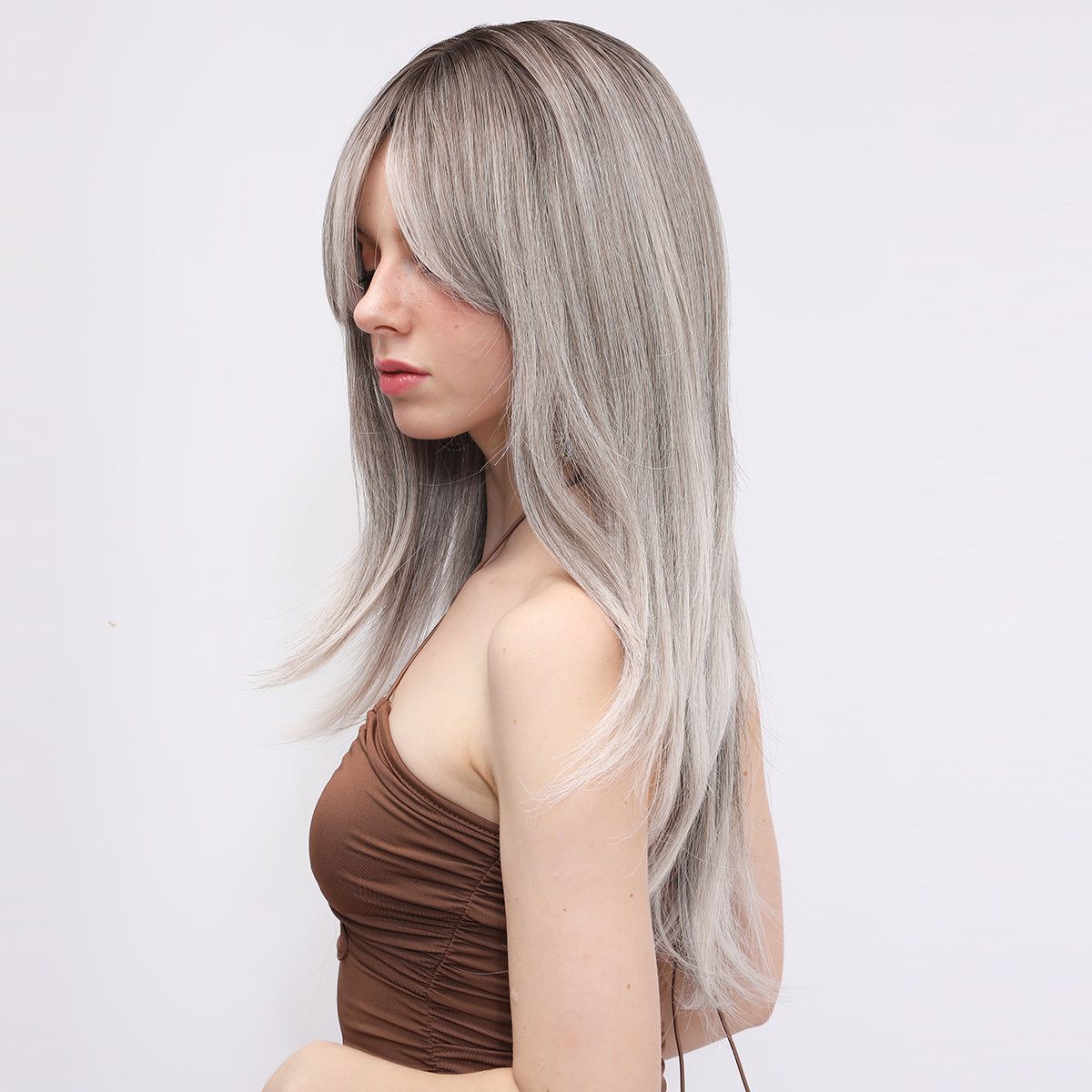 Shiloh | Brown | Daily Style | Straight Wig | 22 Inch | SM258 | Apn Popinrow