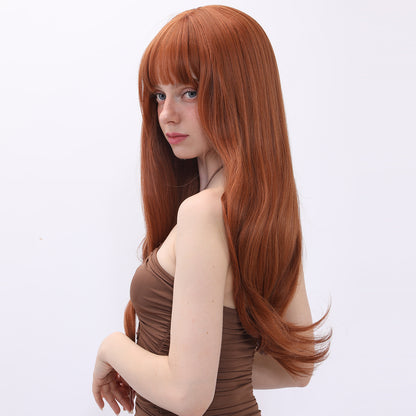 Kate | Orange | Curly Hair Wig | 28 inch | SM228 | Apn Popinrow