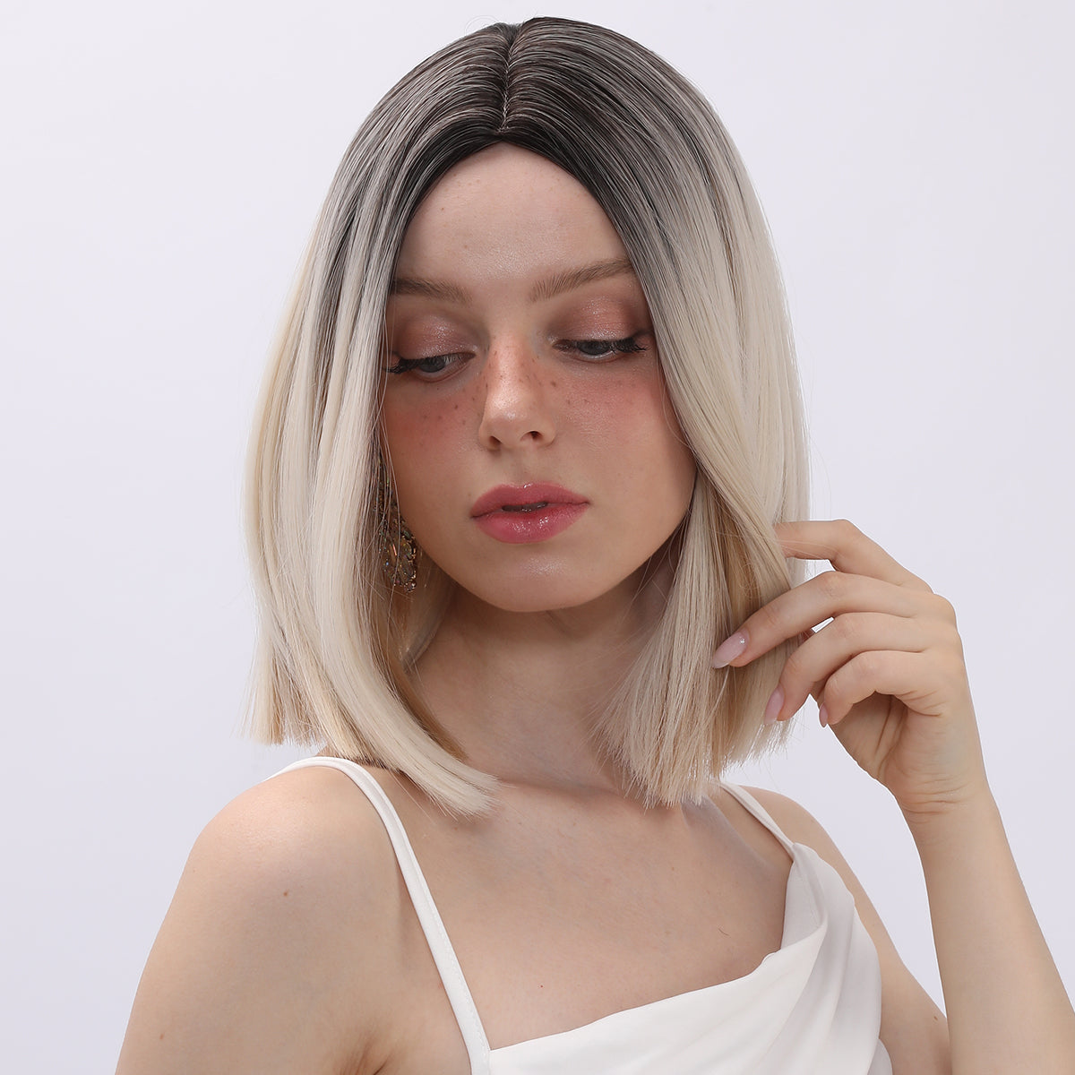 Paislee | Blonde | Straight Hair Wig | 12inch | SM7341 | Apn Popinrow