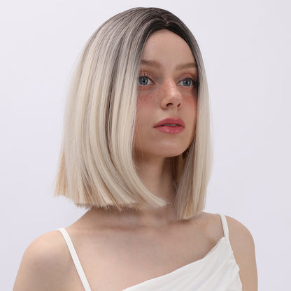 Paislee | Blonde | Straight Hair Wig | 12inch | SM7341 | Apn Popinrow