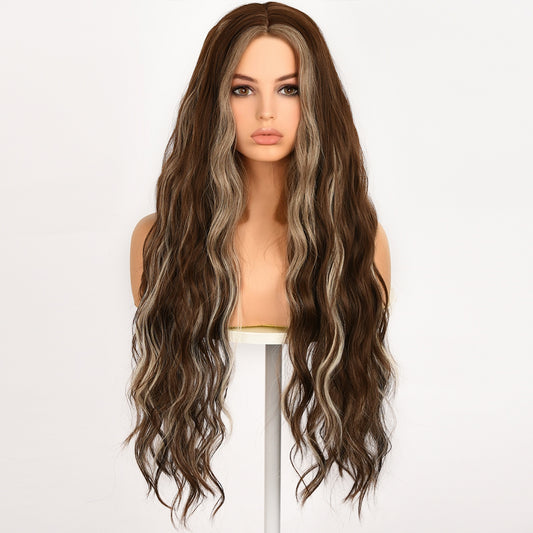 Color: blonde dyed brown wig Style: body wave wig Color: 30 inch wig