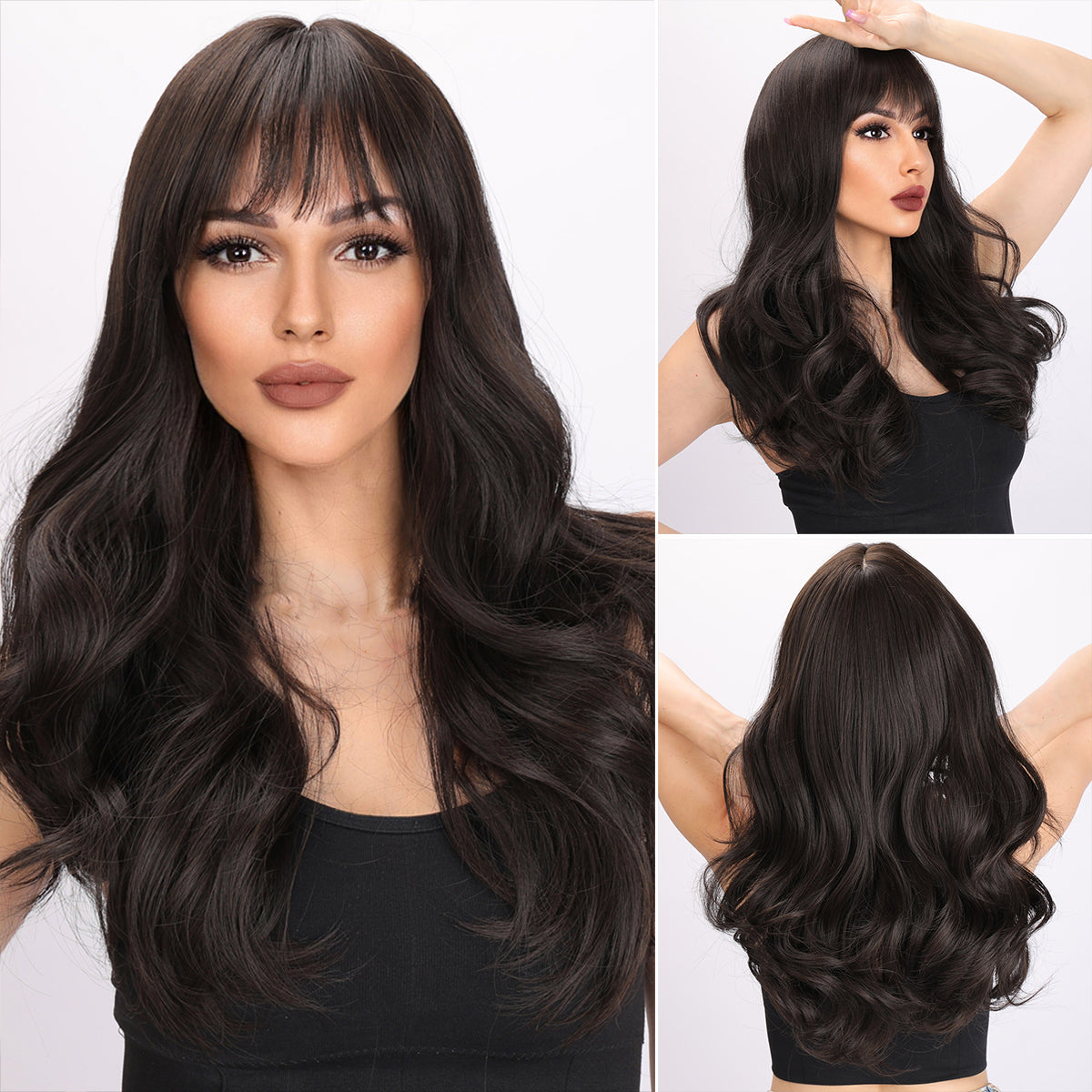 Lennon | Brown Wig | Deep Wave Wig | 24 inch Wig | TM Pop