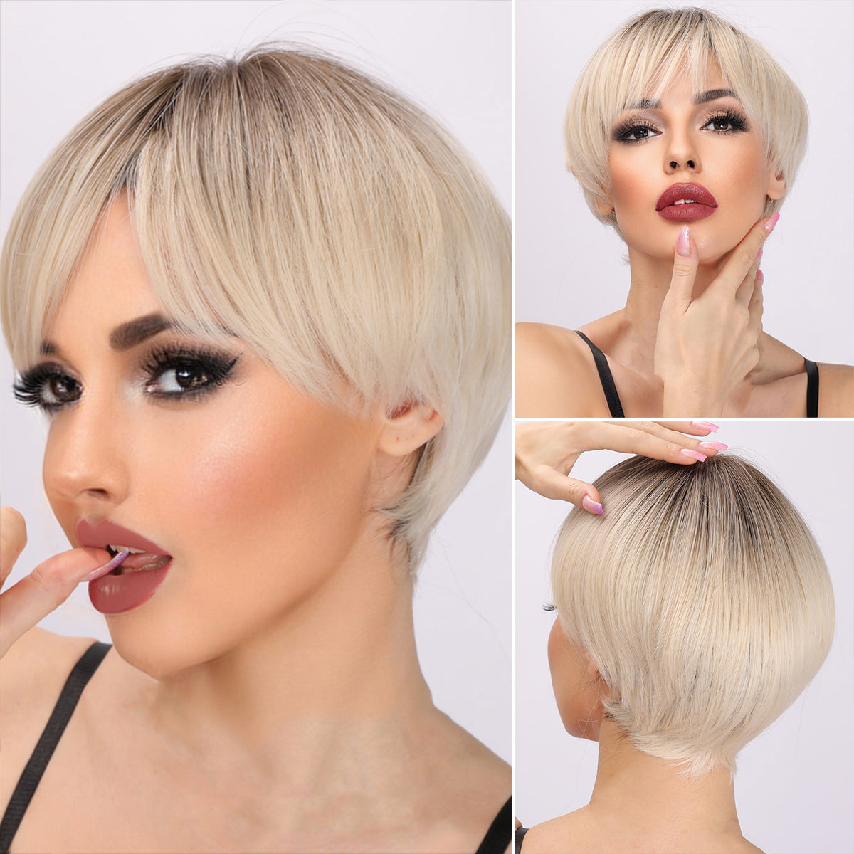 Brynlee | Blonde Gradient Wig | Straight Bob Wig | 10 inch Wig | TM Pop