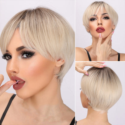 Brynlee | Blonde Gradient Wig | Straight Bob Wig | 10 inch Wig | TM Pop