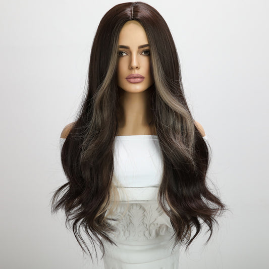 Madilyn | Grey&Brown Mixed | Long Curly Hair | 22 inch | SM5160 | Apn Popinrow
