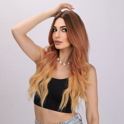Kamila | Ombre Orange and Yellow Wig | Loose Wave Wig | 28 inch Wig | TM Pop